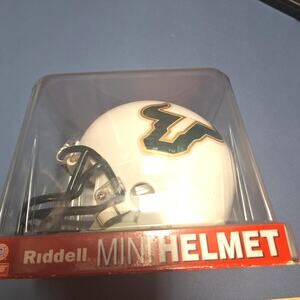 South Florida Bulls NCAA Mini Football Helmet USF Retro New w Box